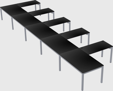 L-shaped desk