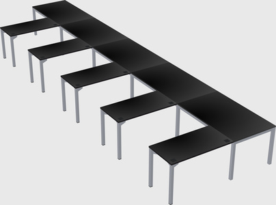L-shaped desk