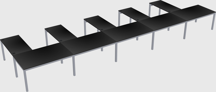 L-shaped desk