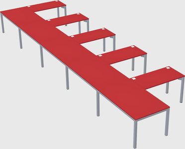 L-shaped desk