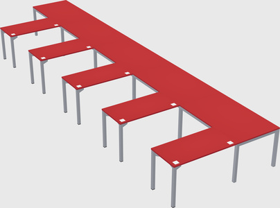 L-shaped desk