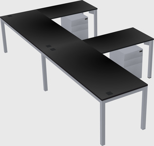 L-shaped desk