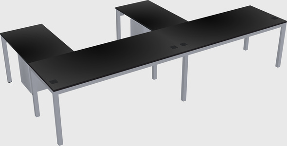 L-shaped desk