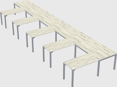 L-shaped desk