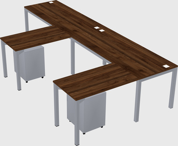 L-shaped desk