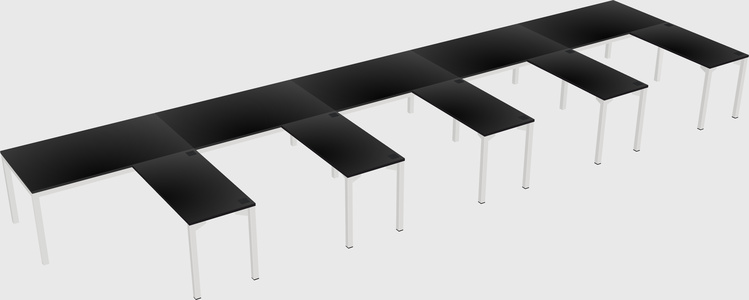 L-shaped desk