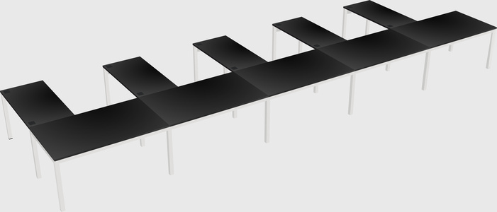 L-shaped desk