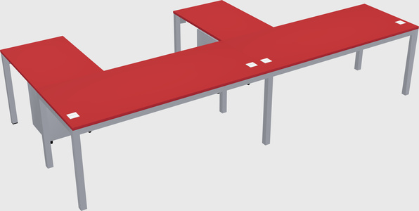 L-shaped desk
