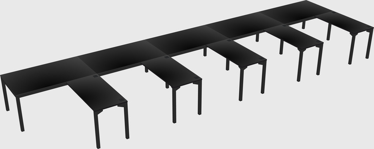 L-shaped desk