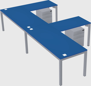 L-shaped desk