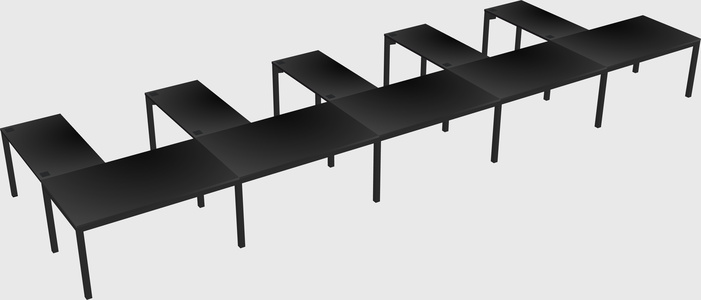 L-shaped desk