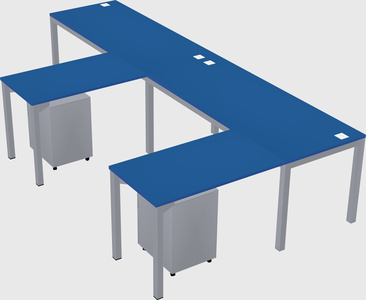 L-shaped desk