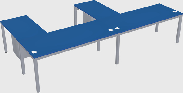 L-shaped desk