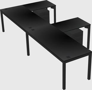 L-shaped desk