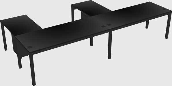 L-shaped desk
