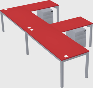 L-shaped desk