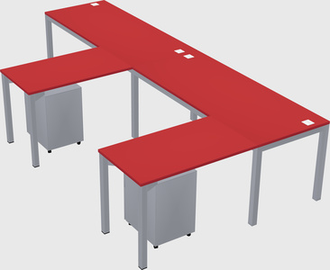 L-shaped desk