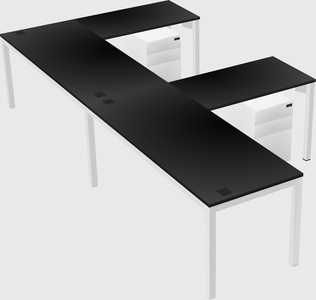 L-shaped desk