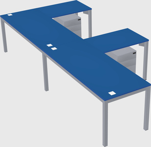 L-shaped desk