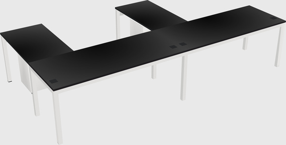 L-shaped desk