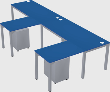 L-shaped desk