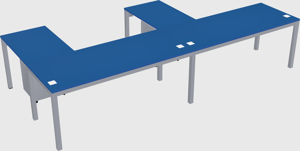 L-shaped desk