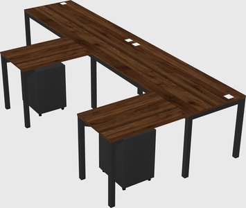 L-shaped desk