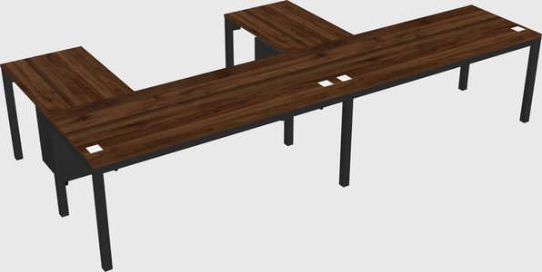 L-shaped desk