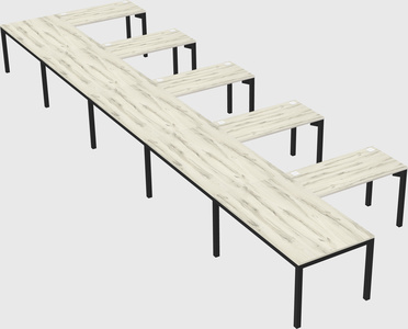 L-shaped desk