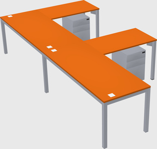 L-shaped desk