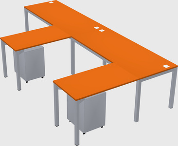 L-shaped desk