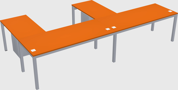 L-shaped desk