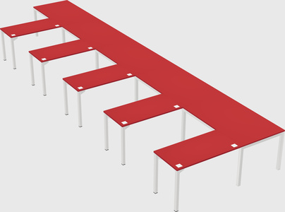 L-shaped desk