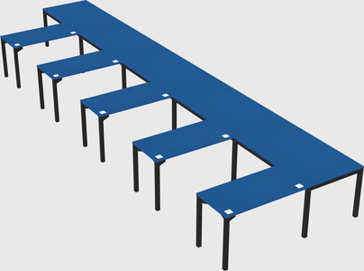 L-shaped desk