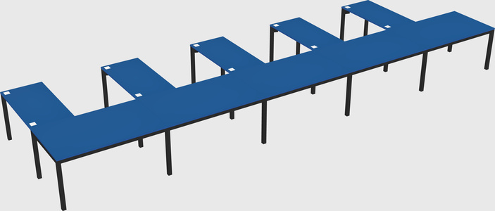 L-shaped desk