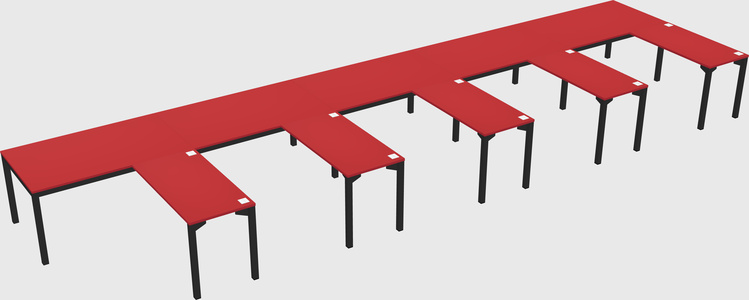L-shaped desk