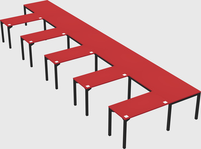 L-shaped desk