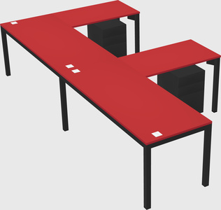 L-shaped desk