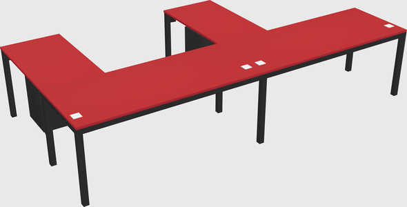 L-shaped desk