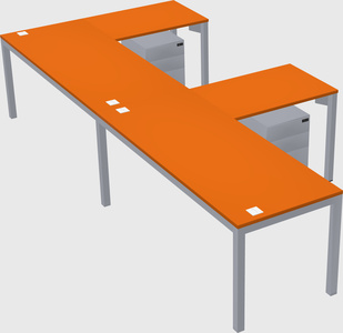 L-shaped desk
