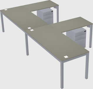 L-shaped desk
