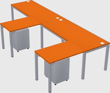 L-shaped desk