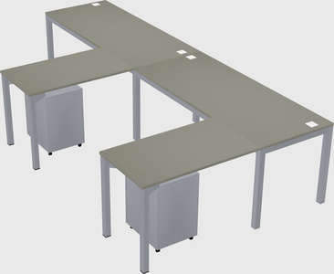 L-shaped desk