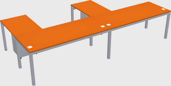 L-shaped desk