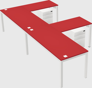 L-shaped desk