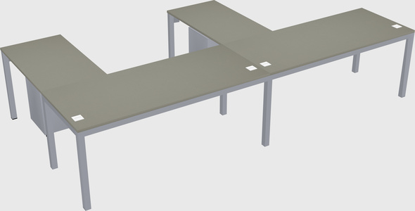 L-shaped desk