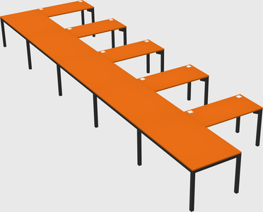 L-shaped desk
