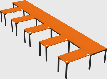 L-shaped desk