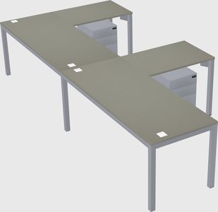 L-shaped desk