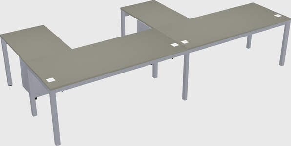 L-shaped desk